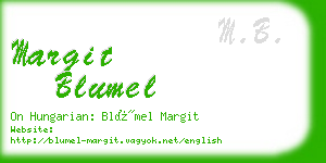 margit blumel business card